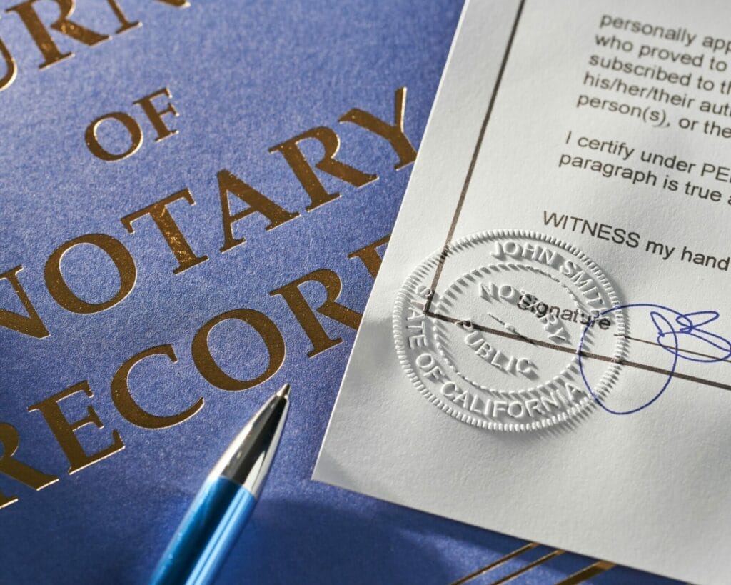 Prestige - little stamp and signature on important documents. Document Authentication thorough Online Notary Websites.